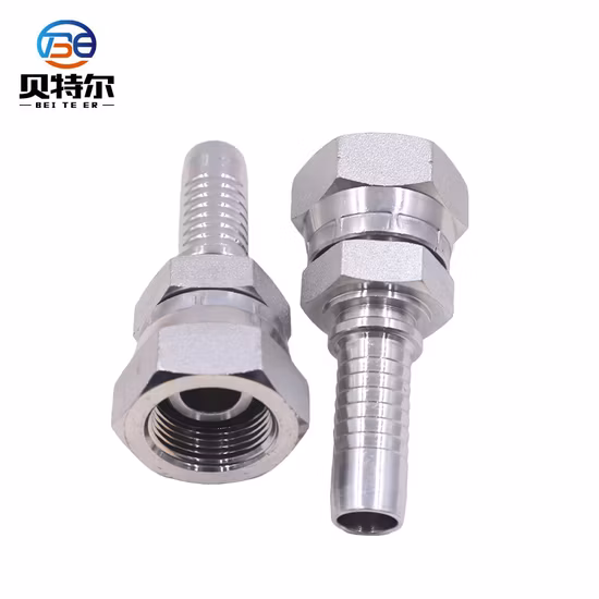 Straight Bsp Female Double Hex Hydraulic Hose Fitting One-Piece Fitting Hose Fitting