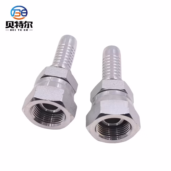 Straight Bsp Female Double Hex Hydraulic Hose Fitting One-Piece Fitting Hose Fitting